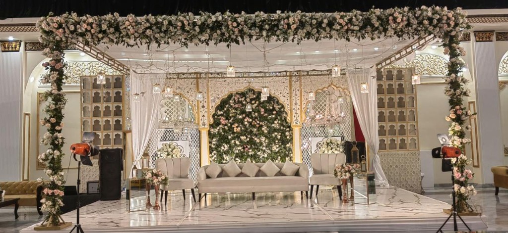 Ivory and Gold Grand Stage